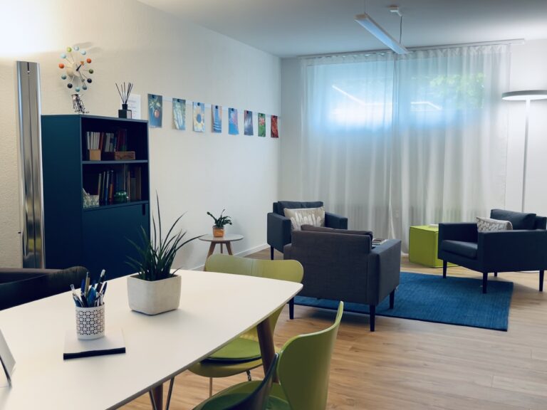 Coaching-Lounge der Praxis in Riehen